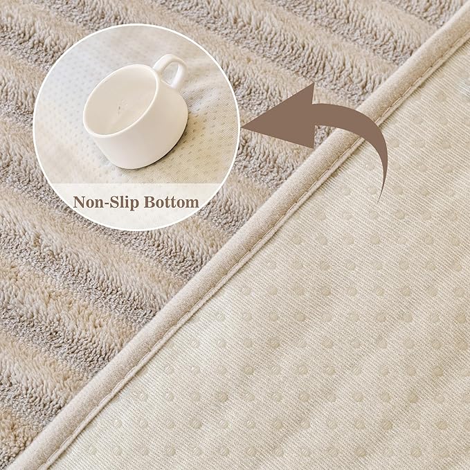 MYSKY HOME 100% Waterproof Couch Cover, Couch Covers for Dog Washable, Non Slip Couch Covers for 3 Cushion Sofa Pet Friendly, Sofa Covers Slipcover Furniture Protector Dog Bed Cover, Khaki, 35"x82.7"