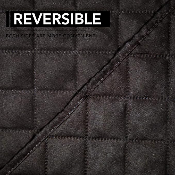 Easy-Going Oversized Recliner Chair Cover Reversible Sofa Cover Water Resistant Couch Cover Furniture Protector with Elastic Straps for Pets Kids Dog Cat (Oversized Recliner, Chocolate/Chocolate)