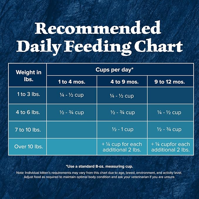 Blue Buffalo Wilderness Natural Kitten Dry Cat Food, with DHA and ARA to Support Brain and Eye Development, High-Protein and Grain-Free Diet, Chicken, 2-lb Bag