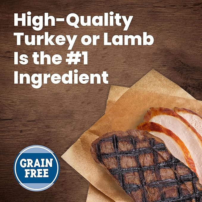 Blue Buffalo Delectables Variety Pack Natural Wet Dog Food Topper (Savory Lamb & Tender Turkey) Tender Cuts in Gravy with Natural Ingredients, Vitamins & Minerals, 3-oz. Each (12 Pouches)