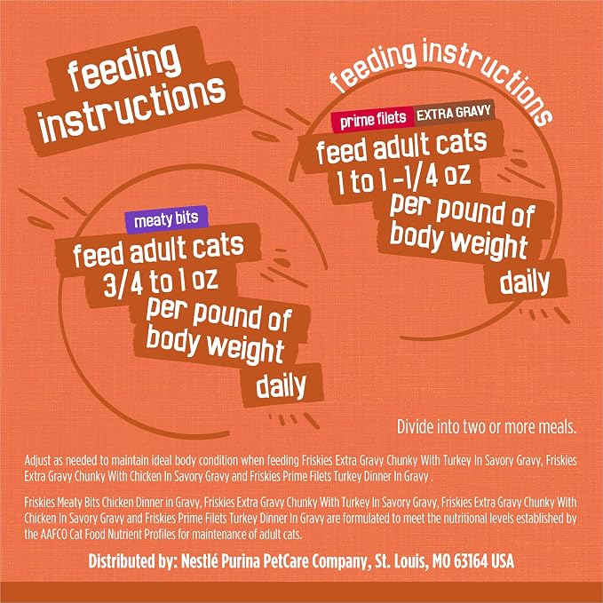 Purina Friskies TurChicken Turkey and Chicken Wet Cat Food Variety Pack with Meaty Bits, Prime Filets, and Extra Gravy, 48 ct.