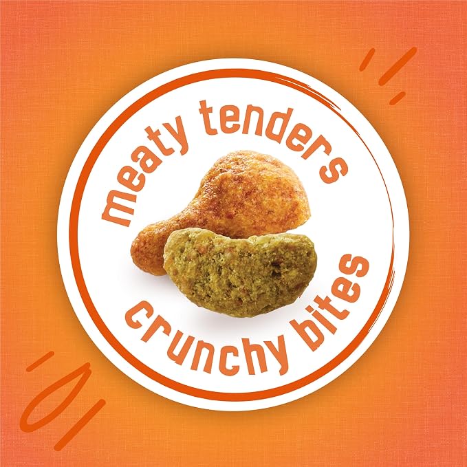 Purina Friskies Tender and Crunch'd With Flavors of Chicken, Beef, Carrots and Green Beans - (Pack of 4) 3.15 lb. Bags