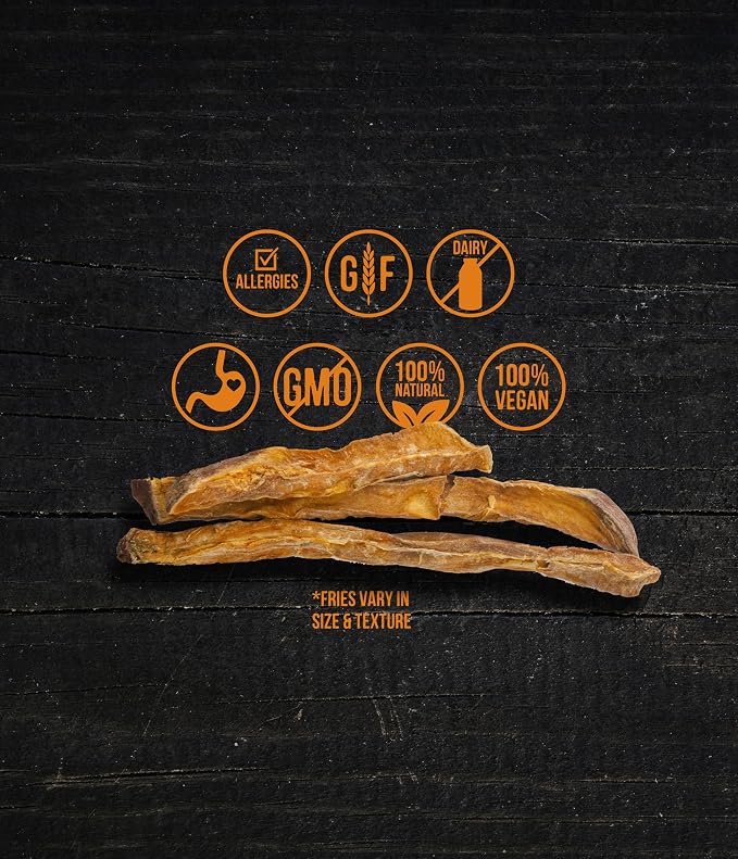 Wholesome Pride Healthy Sweet Potato Fries – Sensitive Stomach Dog Treats, No Preservatives, Single-Ingredient, No Grain, 32 oz