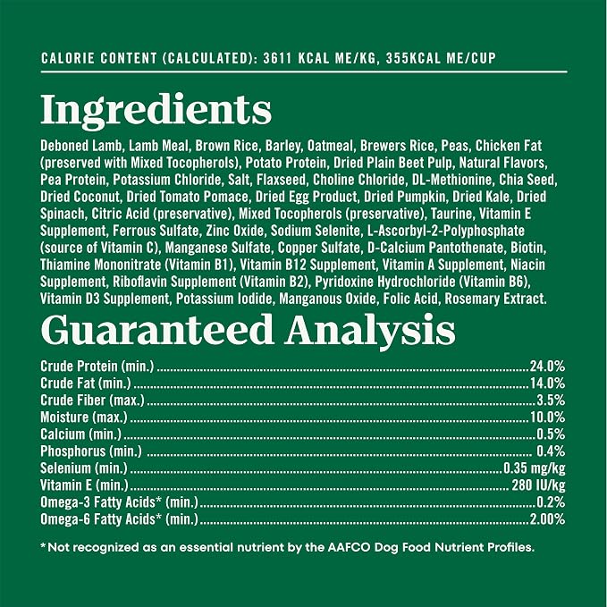 Nutro Natural Choice Dry Dog Food, Adult Dog Food Dry Lamb and Brown Rice Recipe, 12 lbs.