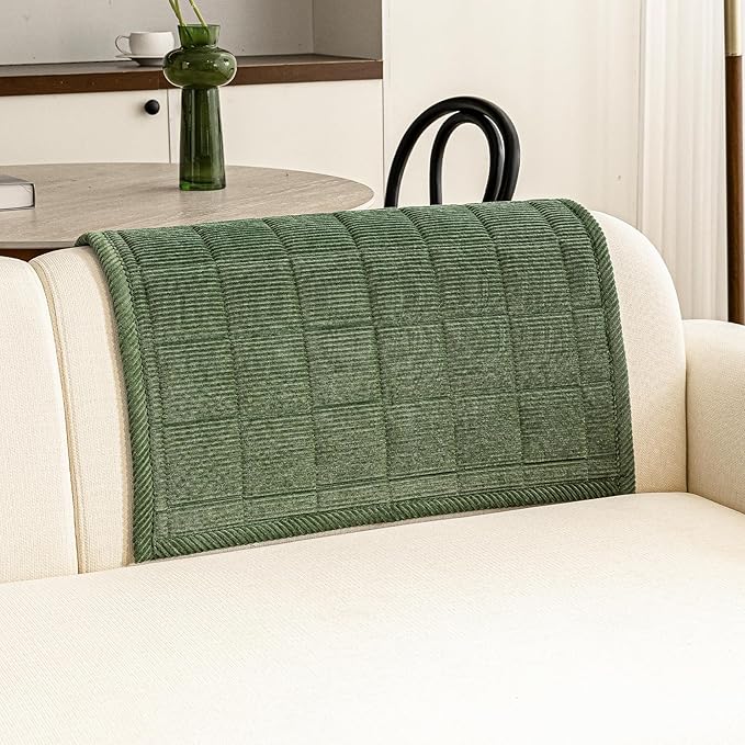 Couch Covers for Dogs Washable, Non Slip Couch Covers for Loveseat Sofa Pet Friendly, Soft Fuzzy Sofa Covers for Pet, Dog Couch Cover Furniture Protector(1PC,Green,27.6"x27.6")