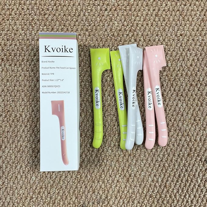 3 PCS Pet Food Can Spoon Pet Food Mixing Spoons Food Canned Scoop for Dogs and Cats