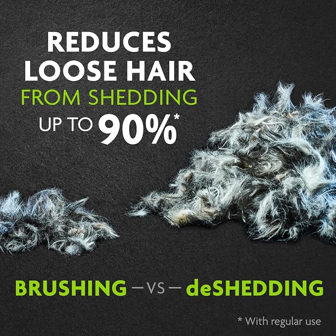 FURminator Large Dog Undercoat deShedding Tool for Long Hair, Reduces Loose Hair From Shedding