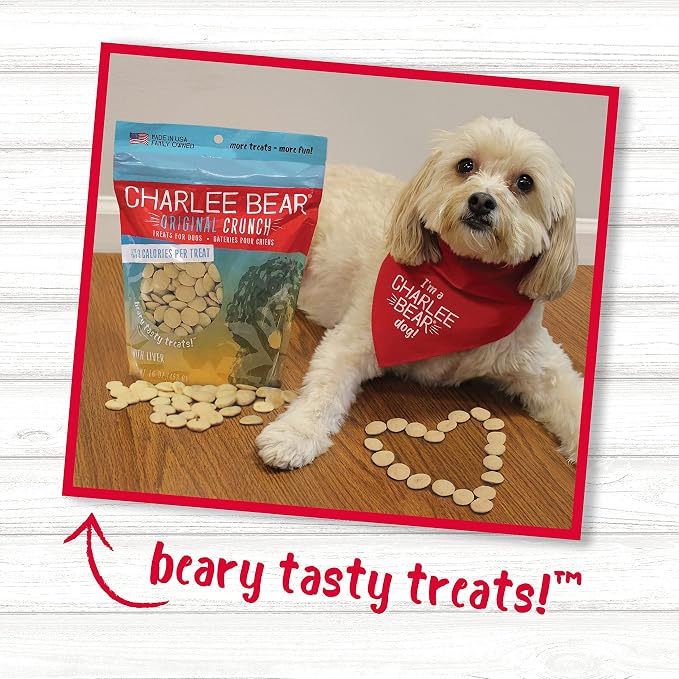 Charlee Bear Dog Treat, 6-Ounce, Liver (Pack of 2)