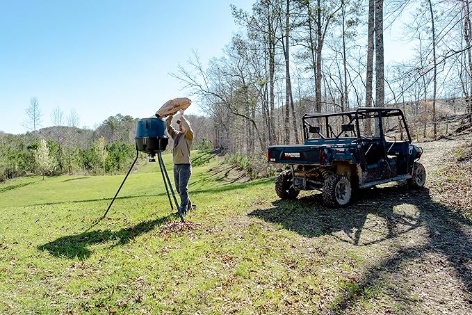 Moultrie 200 Lb Deer Feeder Standard - Bluetooth App Control, Pairs with Edge 3 for Full Remote Access, No Subscription
